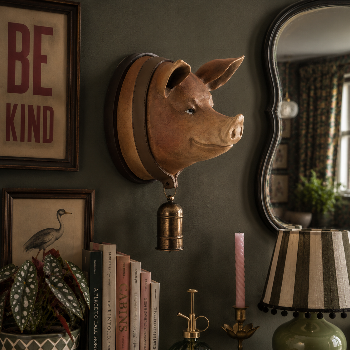 Sally The Swine Pig Head