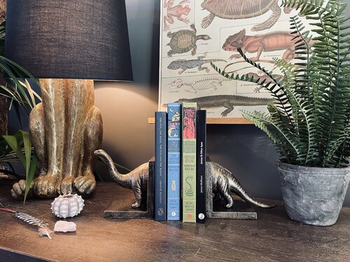 Cast Iron Brontosaurus Bookends