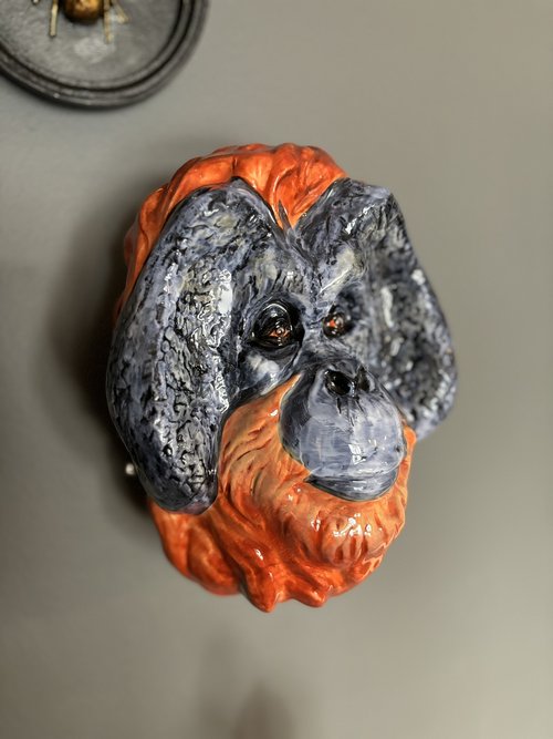 Orangutan Wall Sconce Vase