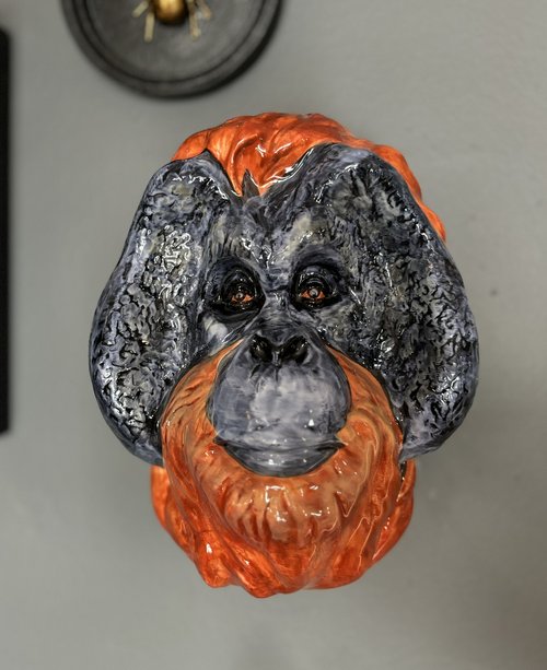 Orangutan Wall Sconce Vase