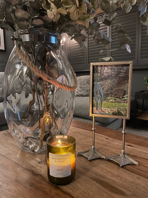 Duck Feet Portrait Photo Frame - Antiqued Silver