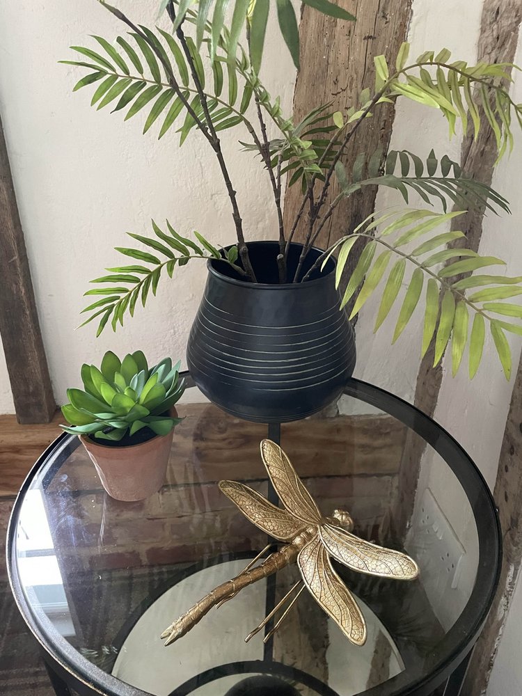 Antiqued Gold Effect Dragonfly