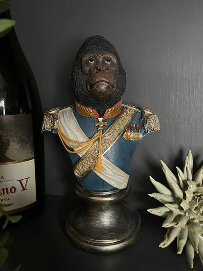 Gentry Gorilla Bust Blue