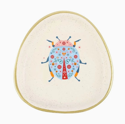 Floral Ladybird Trinket Dish
