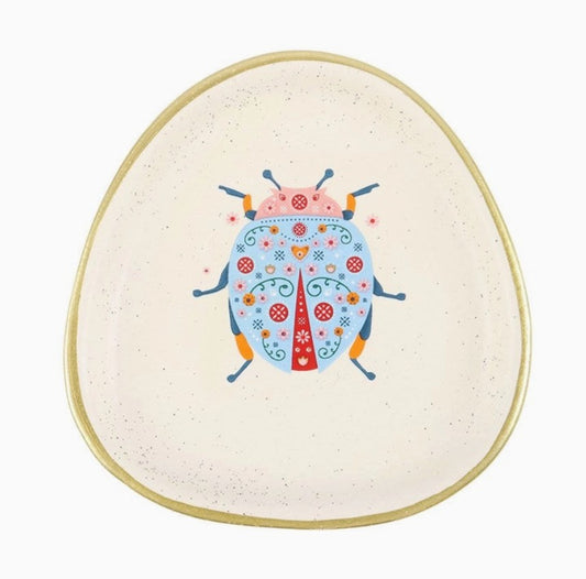 Floral Ladybird Trinket Dish