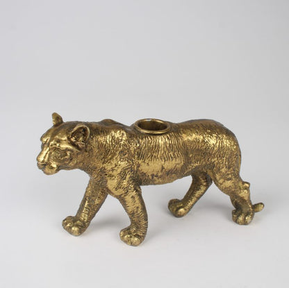Candle Holder - Leopard