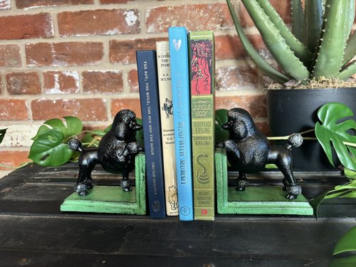 Bookends - Cast Iron Antiqued Poodles