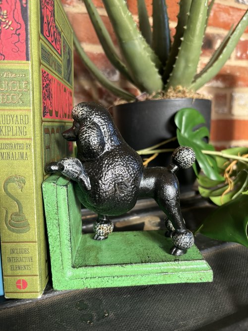 Bookends - Cast Iron Antiqued Poodles