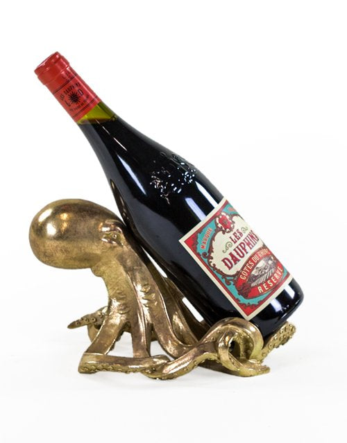 Octopus Bottle Holder - Gold Effect