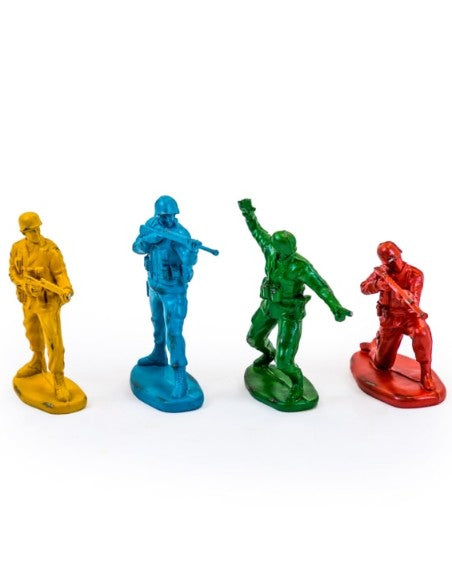 Set of 4 Classic Toy Soldier Coloured Figures