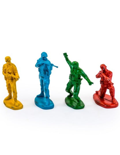Set of 4 Classic Toy Soldier Coloured Figures
