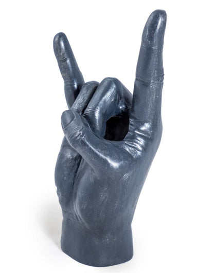 Hand Vase - Rock On Black