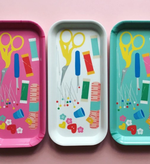 White Haberdashery Tray