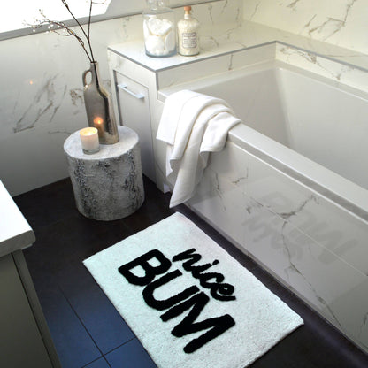 Bath Mat - Nice Bum White
