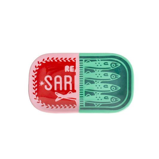 Ceramic Trinket Tray Sardine Can