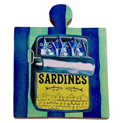 Retro Style Sardine Cutting Board