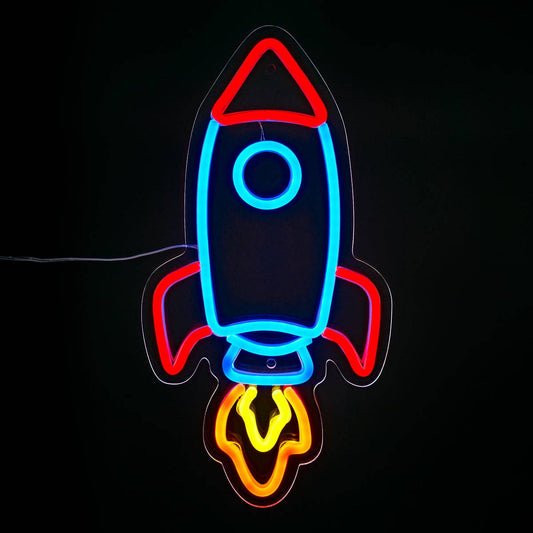 Rocket LED Neon Wall Sign