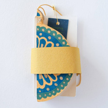 Yellow Christmas Honeycomb Bauble