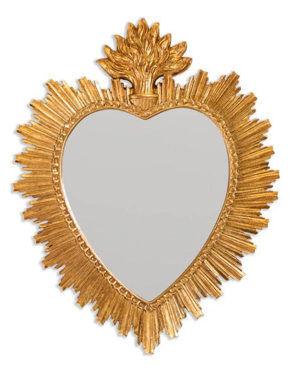 Medium Gold "Sacred Heart" Mirror