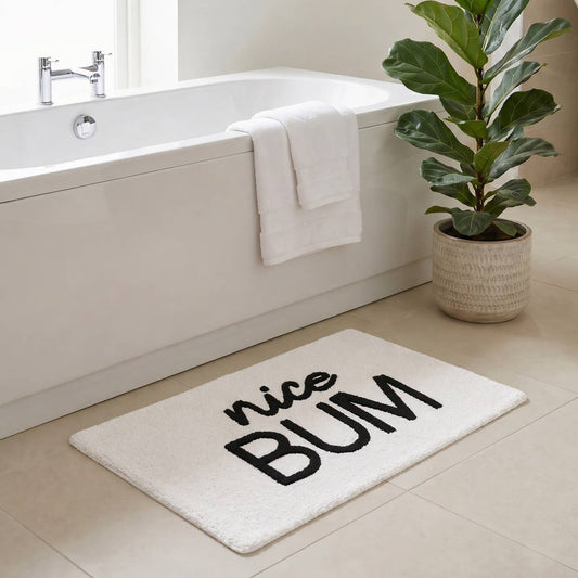 Nice Bum Non-Slip Slogan Bath Mat
