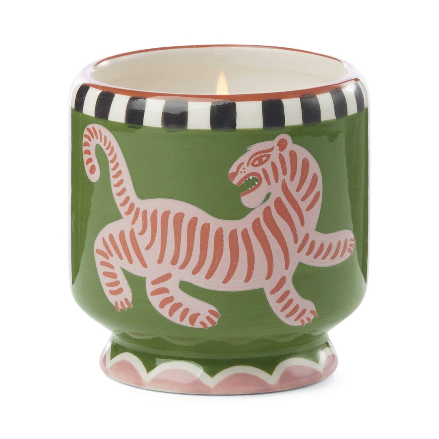 Paddywax A Dopo 8 oz./226g Tiger Ceramic Candle - Black Cedar & Fig