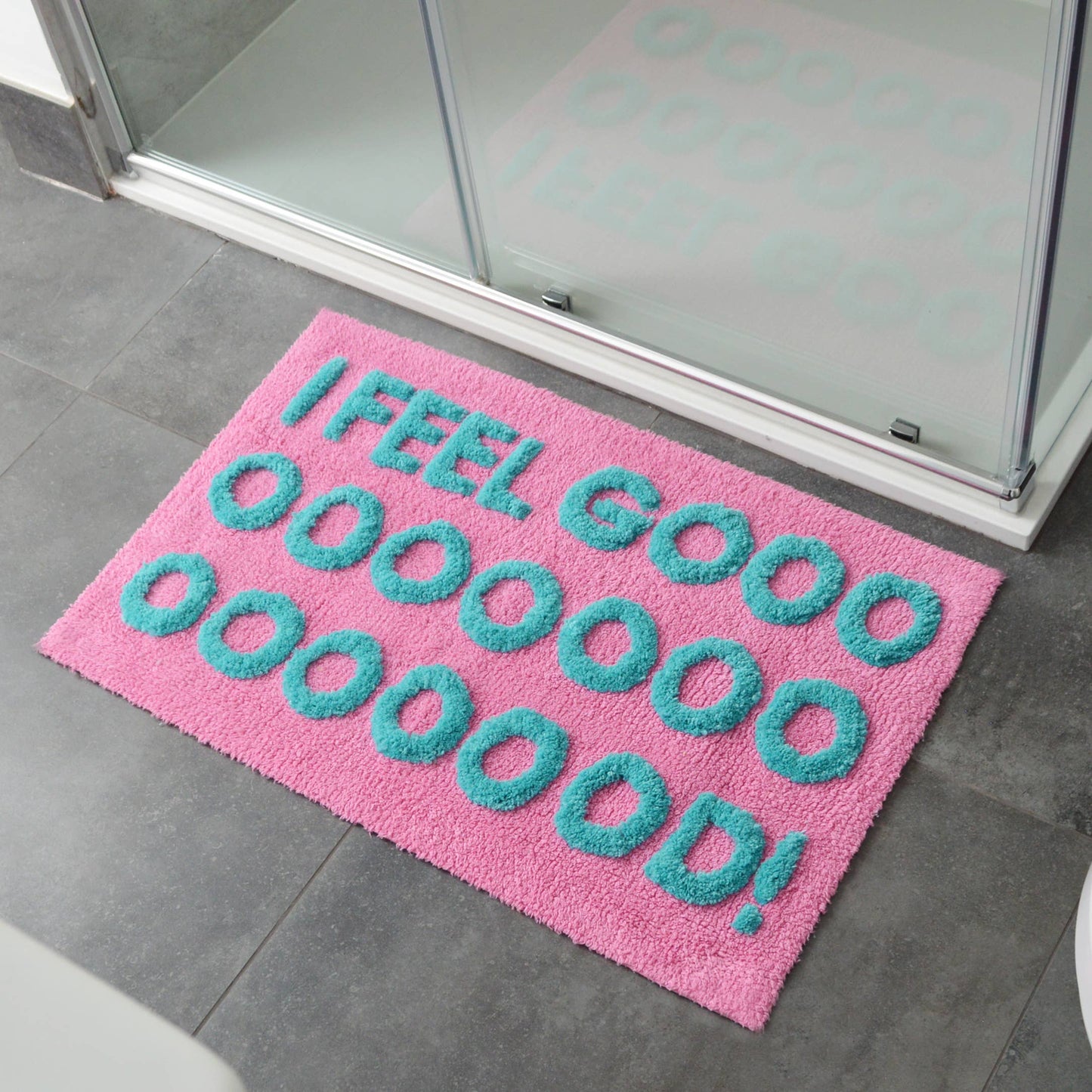 Bath Mat - I Feel Good Pink