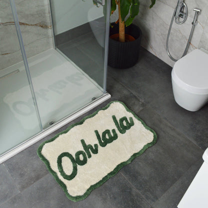 Bath Mat - Ooh La La Green Scallop