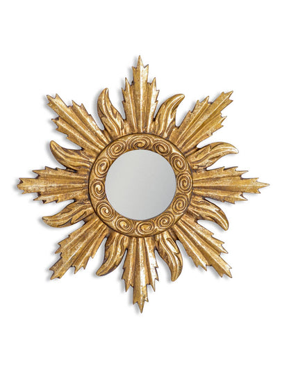 Antiqued Gold Ornate Framed Mirror