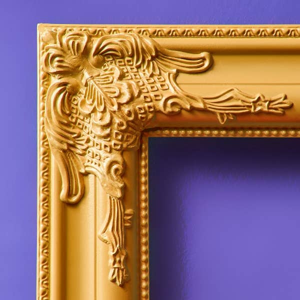 Orange Yellow Baroque Picture Frame – 42 x 42cm