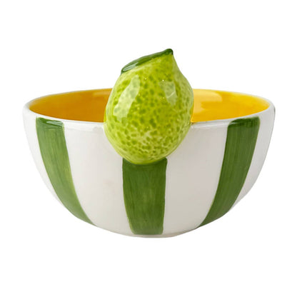 Ceramic Stripe Lime Dish