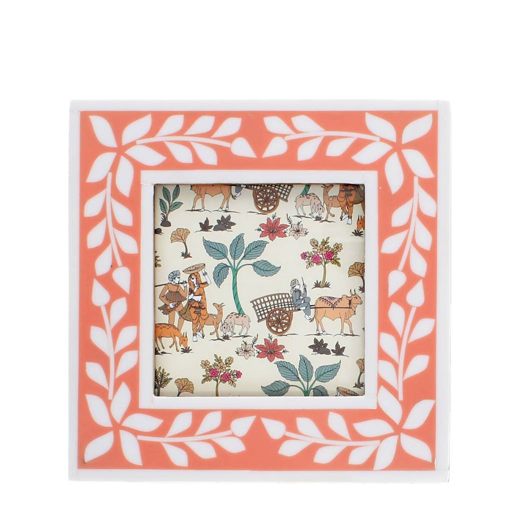 Pink Floral Picture Frame