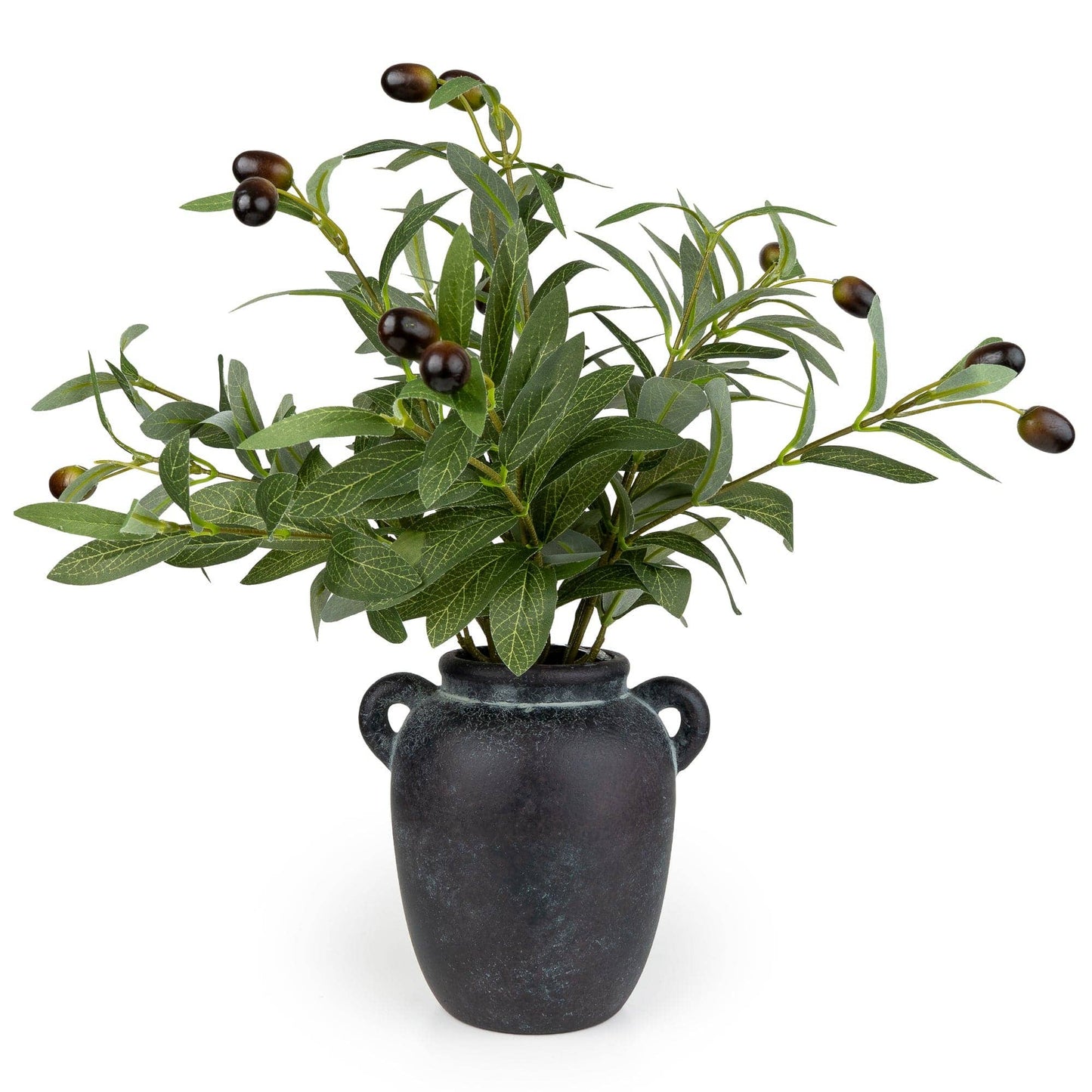 Small Faux Olive Tree In Vase