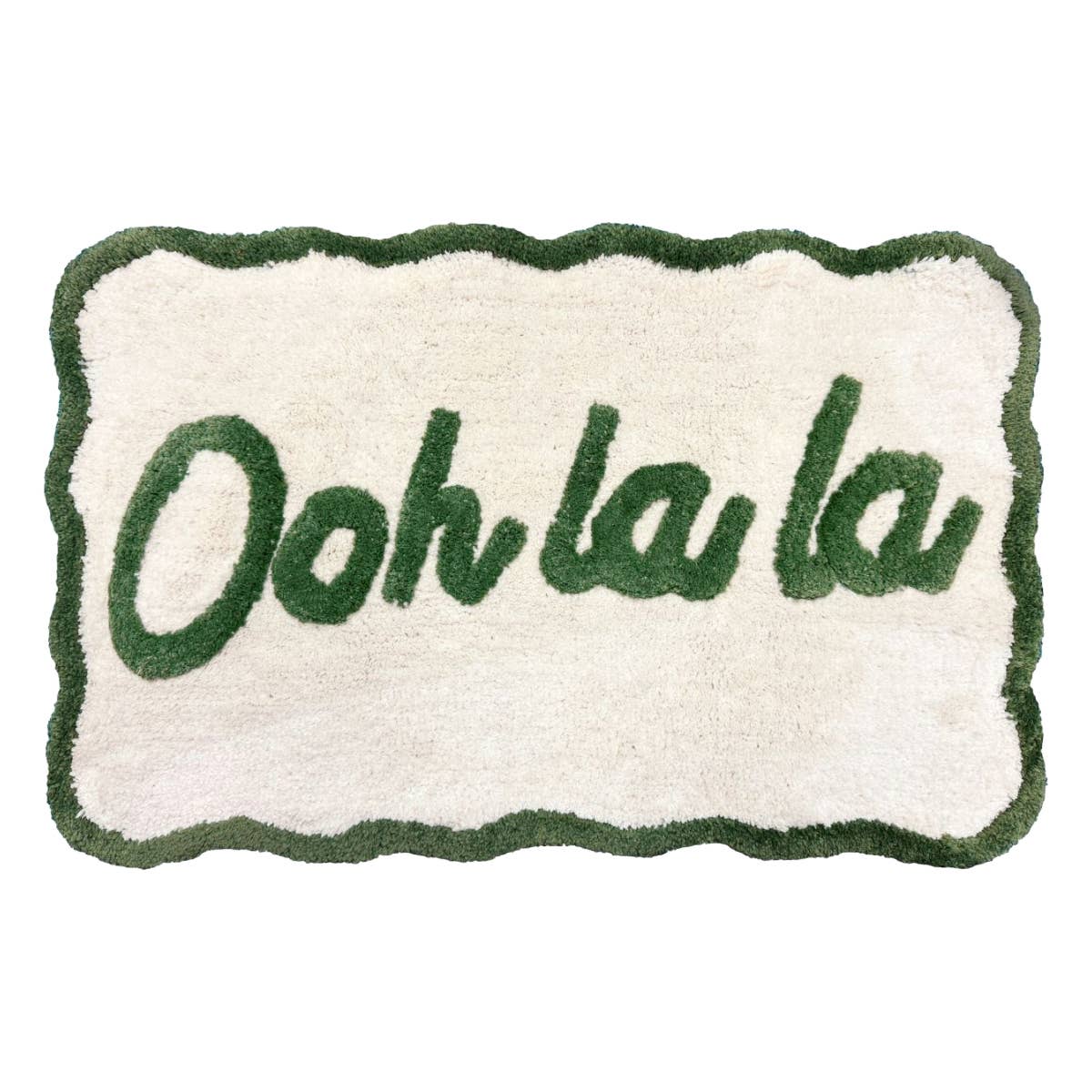 Bath Mat - Ooh La La Green Scallop