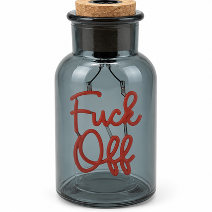LED Message In A Bottle - Fuck Off