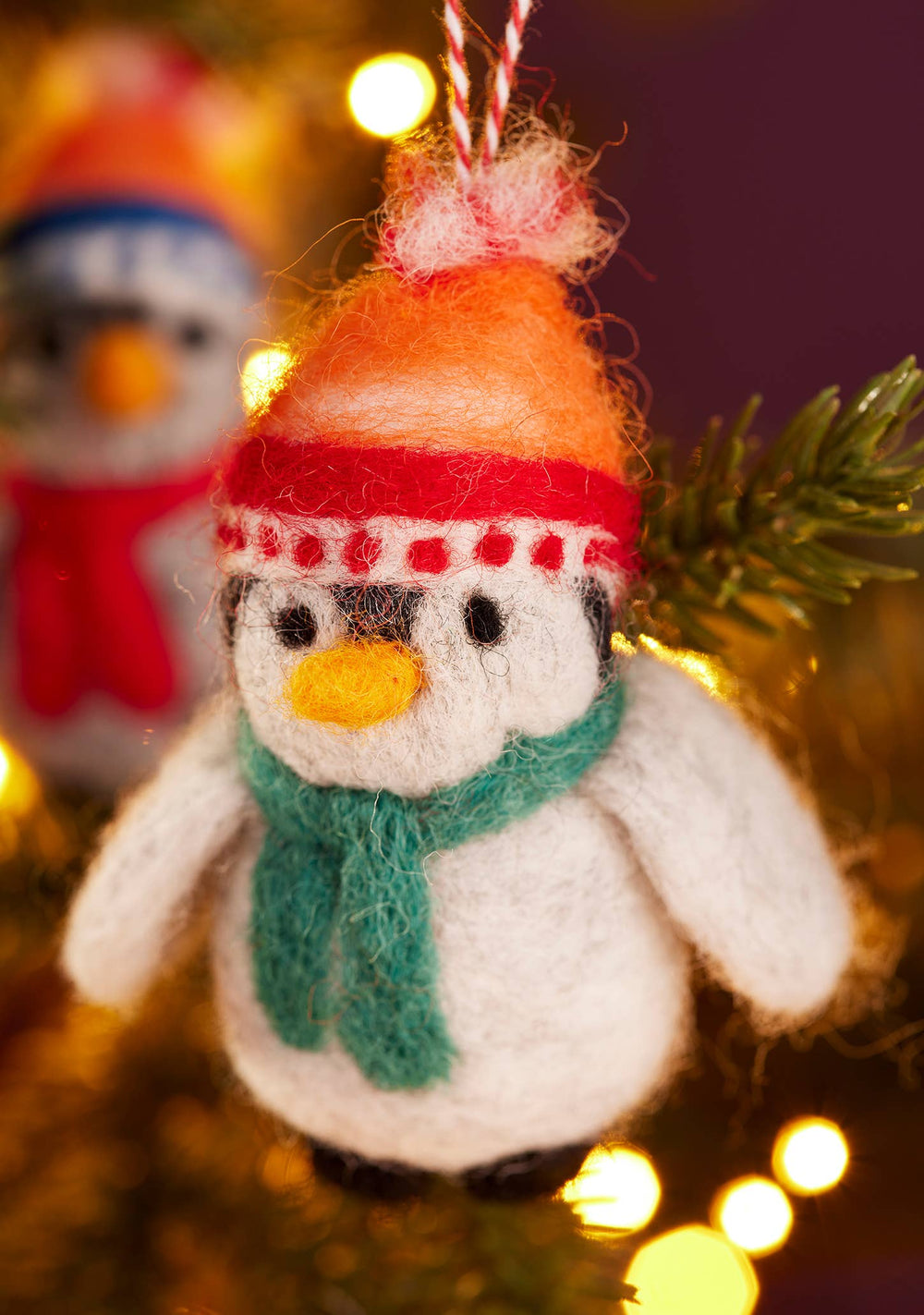 Felt Penguins In Beanie Hats