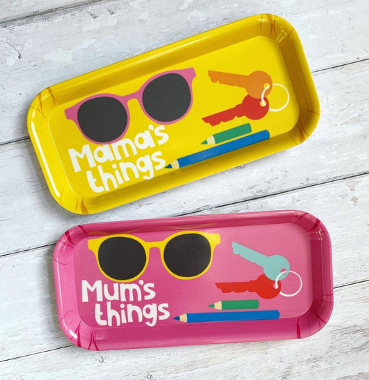 Mum's Things Melamine Tray: Pink