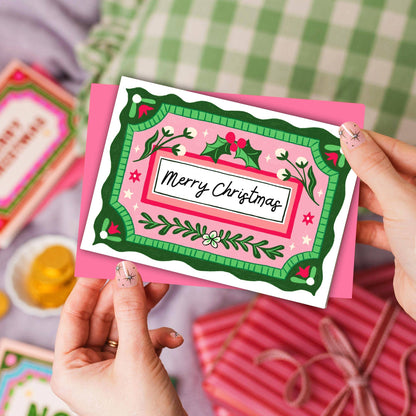 Vintage Style Christmas Cards - Mixed Pack of 5