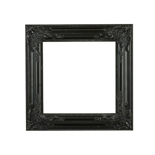 Black Baroque Picture Frame – 42 x 42cm