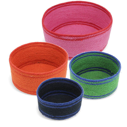 Woven Storage Baskets - Set of 4