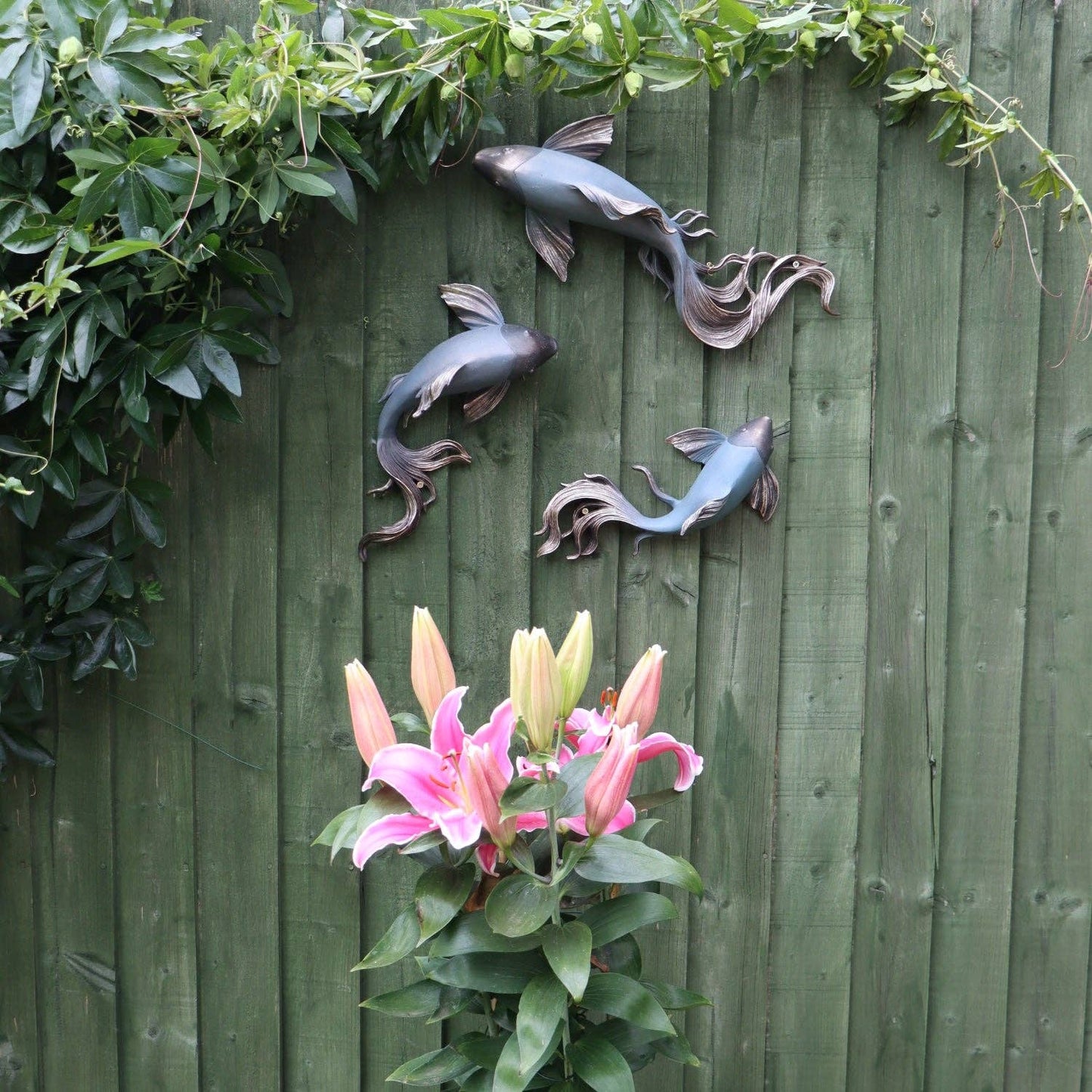 Bronze Fish Wall Art - Pair