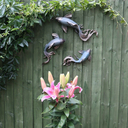 Bronze Fish Wall Art - Pair