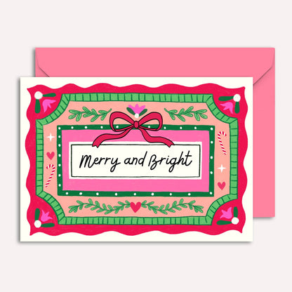 Vintage Style Christmas Cards - Mixed Pack of 5