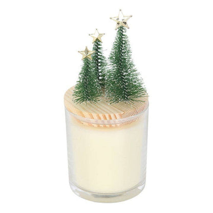 Merry and Bright Cinnamon & Spice Christmas Candle with Tree