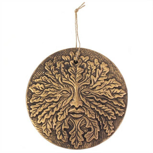 20cm Green Man Terracotta Plaque