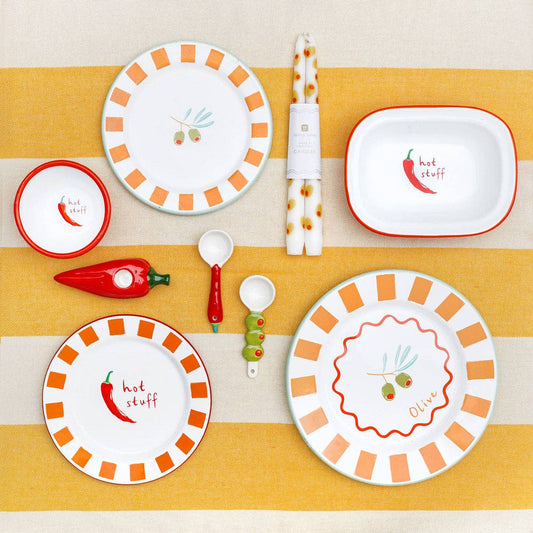 Yellow Stripe Cotton XL Tablecloth - 160cm x 250cm