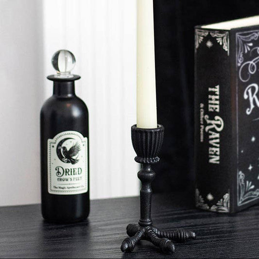 Raven Claw Gothic Taper Candle Holder