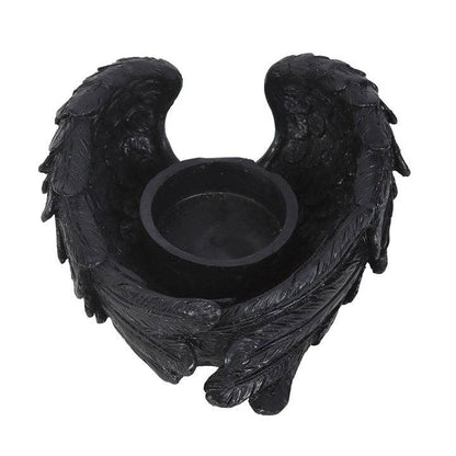 Gothic Raven Wings Tealight Candle Holder