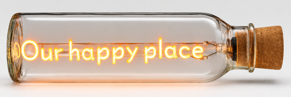 LED Message in a Bottle – Our Happy Place