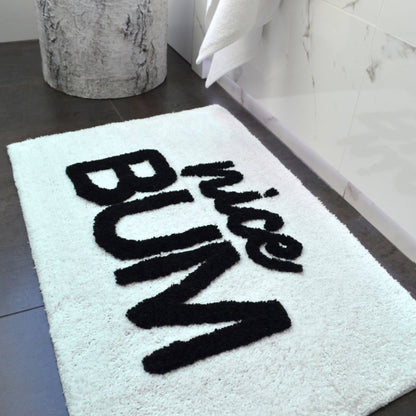 Bath Mat - Nice Bum White