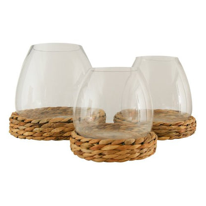 Water Hyacinth Vase/Candle Holder